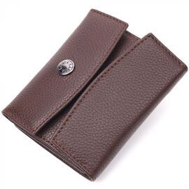 Придбати Жіночий компактний гаманець з натуральної шкіри KARYA 21341 Коричневий, image , характеристики, відгуки