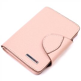 Придбати Чудовий жіночий гаманець з натуральної шкіри KARYA 21348 Рожевий, image , характеристики, відгуки