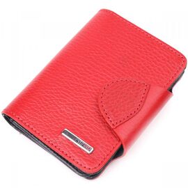 Придбати Яскравий жіночий гаманець із натуральної шкіри KARYA 21351 Червоний, image , характеристики, відгуки