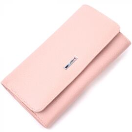 Придбати Красивий жіночий гаманець з натуральної шкіри KARYA 21361Рожевий, image , характеристики, відгуки