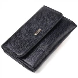 Придбати Класичний жіночий гаманець із натуральної шкіри флотар CANPELLINI 21591 Чорний, image , характеристики, відгуки