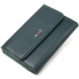 Придбати Практичний жіночий гаманець із натуральної шкіри флотар CANPELLINI 21596 Зелений, image , характеристики, відгуки