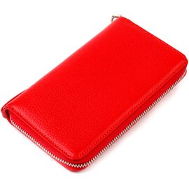Купить - Яркий кошелек-клатч для женщин из натуральной кожи CANPELLINI 21619 Красный, фото , характеристики, отзывы