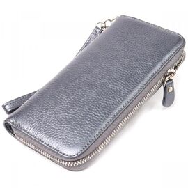 Придбати Чудовий гаманець з відливом для жінок із натуральної шкіри флотар CANPELLINI 21622 Сірий, image , характеристики, відгуки