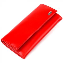 Купить Женский яркий кошелек из натуральной гладкой кожи CANPELLINI 21626 Красный, фото , характеристики, отзывы