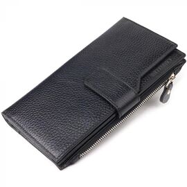 Придбати Жіночий вертикальний гаманець з натуральної шкіри CANPELLINI 21641 Чорний, image , характеристики, відгуки
