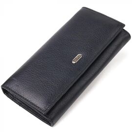 Придбати Класичний жіночий гаманець із натуральної шкіри CANPELLINI 21657 Чорний, image , характеристики, відгуки