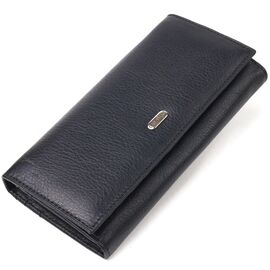 Купить - Классический женский кошелек из натуральной кожи CANPELLINI 21657 Черный, фото , характеристики, отзывы