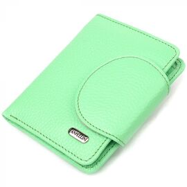 Придбати Компактний жіночий гаманець з натуральної шкіри CANPELLINI 21666 Салатовий, image , характеристики, відгуки