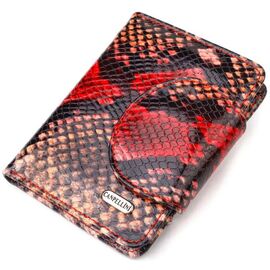 Купить Небольшой женский кошелек из натуральной кожи с тиснением под змею CANPELLINI 21667 Разноцветный, фото , характеристики, отзывы