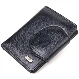 Придбати Зручний невеликий жіночий гаманець з натуральної шкіри CANPELLINI 21668 Чорний, image , характеристики, відгуки