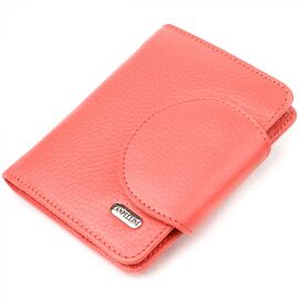 Придбати Стильний жіночий гаманець з натуральної шкіри CANPELLINI 21669 Кораловий, image , характеристики, відгуки