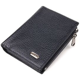Купить - Небольшой вертикальный кошелек из натуральной кожи CANPELLINI 21671 Черный, фото , характеристики, отзывы