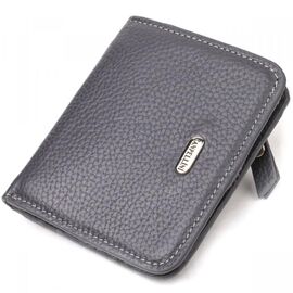 Придбати Лаконічний жіночий гаманець невеликого розміру з натуральної шкіри флотар CANPELLINI 21801 Сірий, image , характеристики, відгуки
