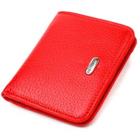 Придбати Чудовий жіночий гаманець невеликого розміру з натуральної шкіри CANPELLINI 21803 Червоний, image , характеристики, відгуки