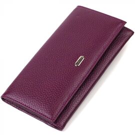 Придбати Привабливий жіночий гаманець з натуральної шкіри CANPELLINI 21831 Бузковий, image , характеристики, відгуки