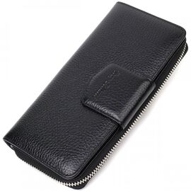 Придбати Шкіряний жіночий гаманець з блоком для карт та документів Tony Bellucci 21955 Чорний, image , характеристики, відгуки