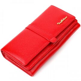 Придбати Яскравий жіночий гаманець з великою кількістю відділень із натуральної шкіри Tony Bellucci 21957 Червоний, image , характеристики, відгуки