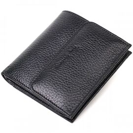 Придбати Компактний жіночий гаманець з місткою монетницею на кнопці з натуральної шкіри Tony Bellucci 22010 Чорний, image , характеристики, відгуки