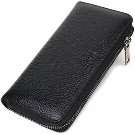Придбати Чудовий жіночий гаманець із натуральної зернистої шкіри BOND 22053 Чорний, image , характеристики, відгуки