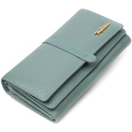 Придбати Дивовижний жіночий гаманець з великою кількістю відділень із натуральної шкіри Tony Bellucci 22065 Сіро-зелений, image , характеристики, відгуки