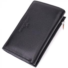 Купить - Кожаный женский кошелек в три сложения ST Leather 22488 Черный, фото , характеристики, отзывы