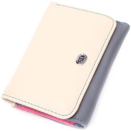 Купить - Стильный кошелек для девушек из натуральной кожи ST Leather 22495 Разноцветный, фото , характеристики, отзывы