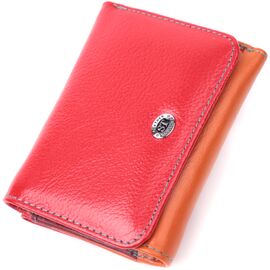 Купить - Яркий кошелек для девушек из натуральной кожи ST Leather 22498 Разноцветный, фото , характеристики, отзывы