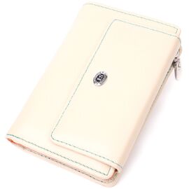 Купить Вместительный кошелек для женщин из натуральной кожи ST Leather 22500 Белый, фото , характеристики, отзывы