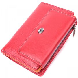 Придбати Яскравий гаманець для жінок із натуральної шкіри ST Leather 22503 Червоний, image , характеристики, відгуки