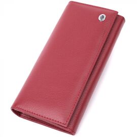 Придбати Горизонтальний жіночий гаманець з натуральної шкіри ST Leather 22516 Бордовий, image , характеристики, відгуки
