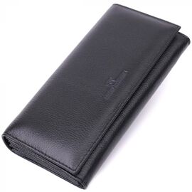 Придбати Зручний жіночий гаманець з натуральної шкіри ST Leather 22523 Чорний, image , характеристики, відгуки