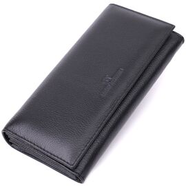 Купить Удобный женский кошелек из натуральной кожи ST Leather 22523 Черный, фото , характеристики, отзывы