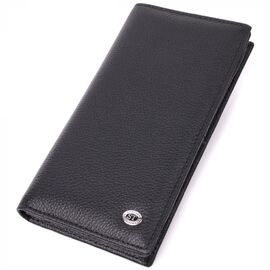 Придбати Жіночий вертикальний гаманець на магнітах із натуральної шкіри ST Leather 22538 Чорний, image , характеристики, відгуки
