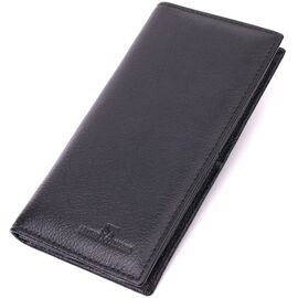 Купить Вместительный вертикальный женский кошелек на магнитах из натуральной кожи ST Leather 22540 Черный, фото , характеристики, отзывы