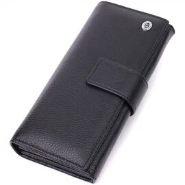 Придбати Надійний жіночий гаманець з натуральної шкіри ST Leather 22548 Чорний, image , характеристики, відгуки