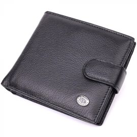 Придбати Чоловічий трендовий гаманець із натуральної шкіри ST Leather 22553 Чорний, image , характеристики, відгуки
