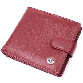 Купить - Женский практичный бумажник из натуральной кожи ST Leather 22554 Бордовый, фото , характеристики, отзывы