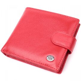Придбати Жіночий трендовий гаманець із натуральної шкіри ST Leather 22555 Червоний, image , характеристики, відгуки