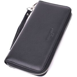 Купить - Универсальный кошелек-клатч на одно отделение из натуральной кожи ST Leather 22559 Черный, фото , характеристики, отзывы