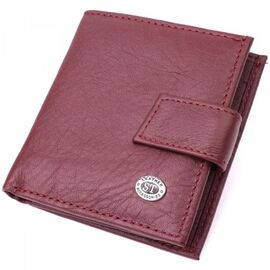 Купить - Компактный женский кошелек из натуральной кожи ST Leather 22674 Бордовый, фото , характеристики, отзывы