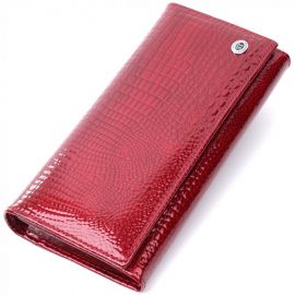 Купить Кошелек для женщин из натуральной лакированной кожи ST Leather 22680 Красный, фото , характеристики, отзывы