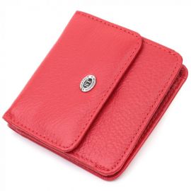 Купить Женский компактный кошелек с карманом для монет из натуральной кожи ST Leather 22689 Красный, фото , характеристики, отзывы