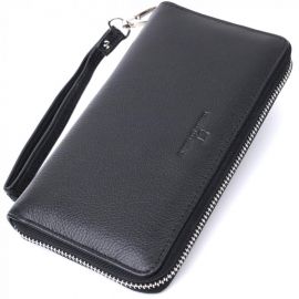 Купить Красивый клатч унисекс на одно отделение из натуральной кожи ST Leather 22697 Черный, фото , характеристики, отзывы