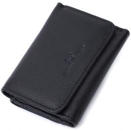 Купить Красивое женское портмоне с монетницей из натуральной кожи ST Leather 22728 Черный, фото , характеристики, отзывы