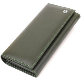 Купить Классический кошелек для женщин на магните ST Leather 22744 Зеленый, фото , характеристики, отзывы