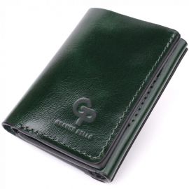 Купить Отменный кошелек в три сложения из натуральной гладкой кожи GRANDE PELLE 22944 Зеленый, фото , характеристики, отзывы