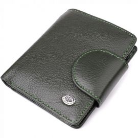 Купить Вертикальный женский кошелек из натуральной кожи ST Leather 23070 Зеленый, фото , характеристики, отзывы