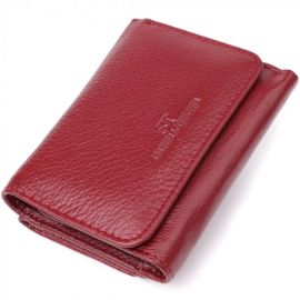 Купить Компактный кошелек удобного формата из натуральной кожи ST Leather 23077 Бордовый, фото , характеристики, отзывы