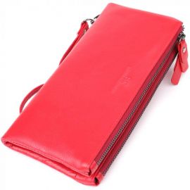 Купить Женский кожаный кошелек на три отделения ST Leather 23109 Красный, фото , характеристики, отзывы